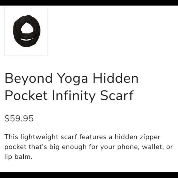NWT Beyond Yoga Pocket Infinity Scarf - Picture 4 of 11